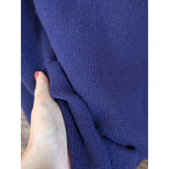 Theory 100% Cashmere Crew Neck Sweater Medium Purple Minimalist Thick Capsule - Picture 5 of 8